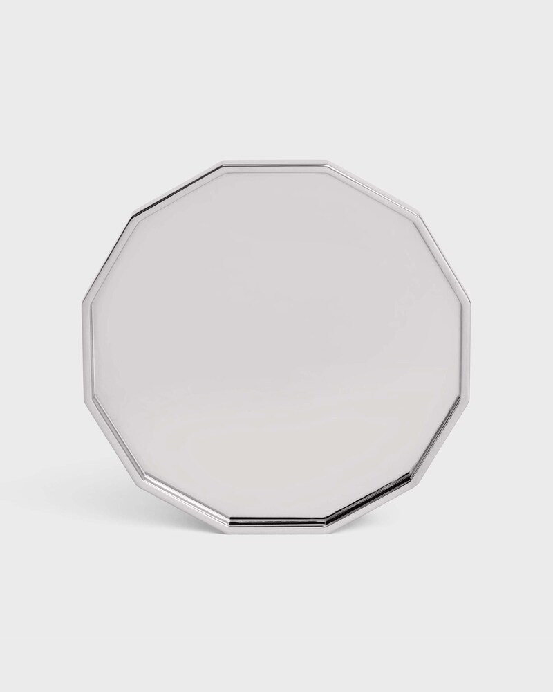 CANDLE TRIOMPHE LID IN STEEL - SILVER - HOME - 1 | CELINE