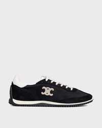 RACER SNEAKER IN NYLON, SUEDE CALFSKIN AND CALFSKIN - BLACK / WHITE -  - 1 | CELINE