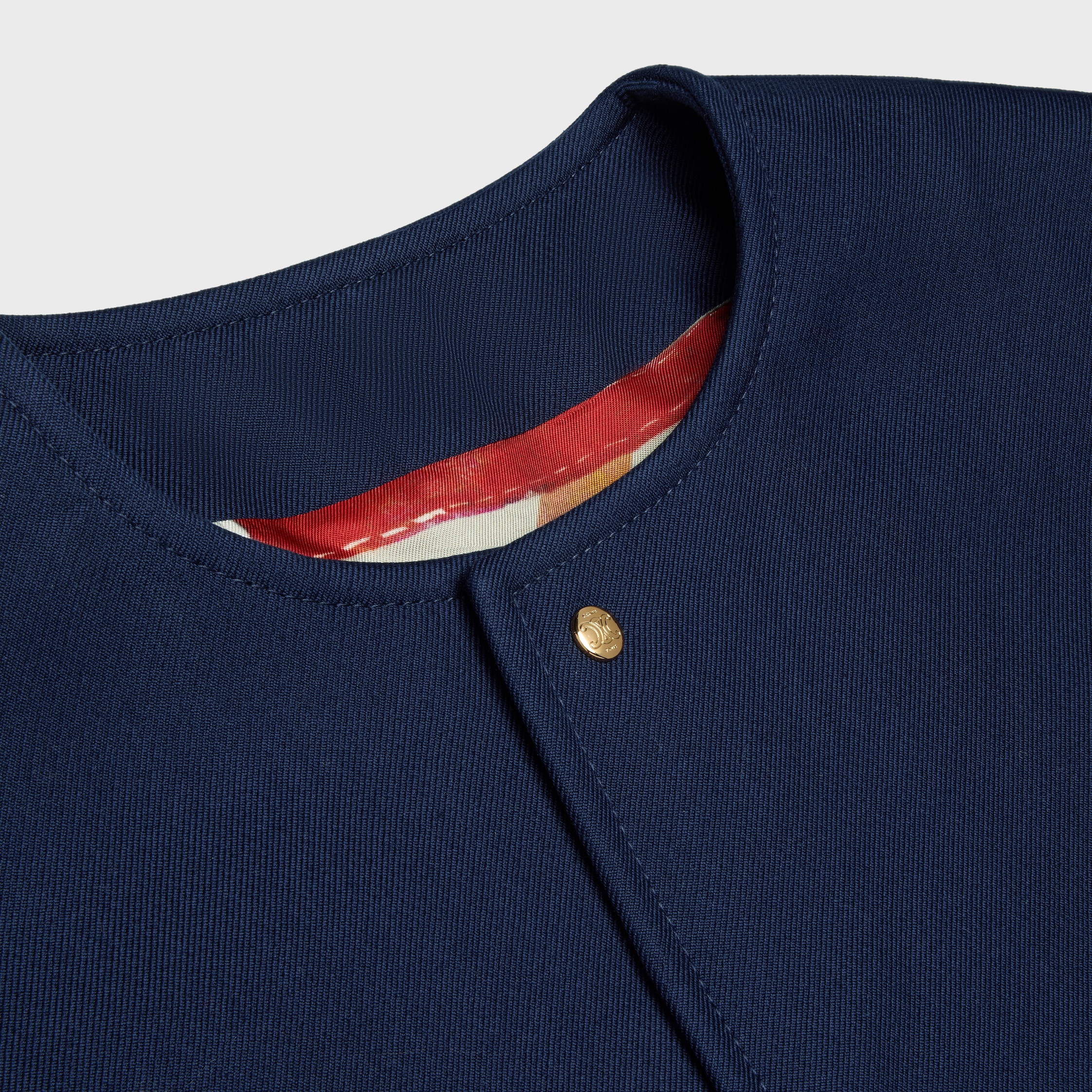 cardigan jacket IN cotton gabardine - ROYAL BLUE | CELINE