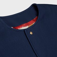 cardigan jacket IN cotton gabardine - ROYAL BLUE -  - 2 | CELINE