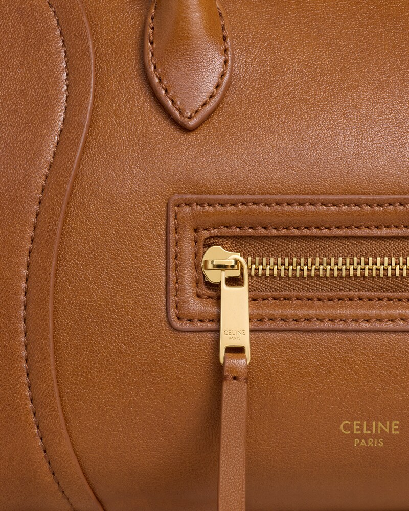 LITTLE LUGGAGE IN SUPPLE SHINY LAMBSKIN - SOFT TAN - HIVER CELINE - WINTER SELECTION - 1 | CELINE
