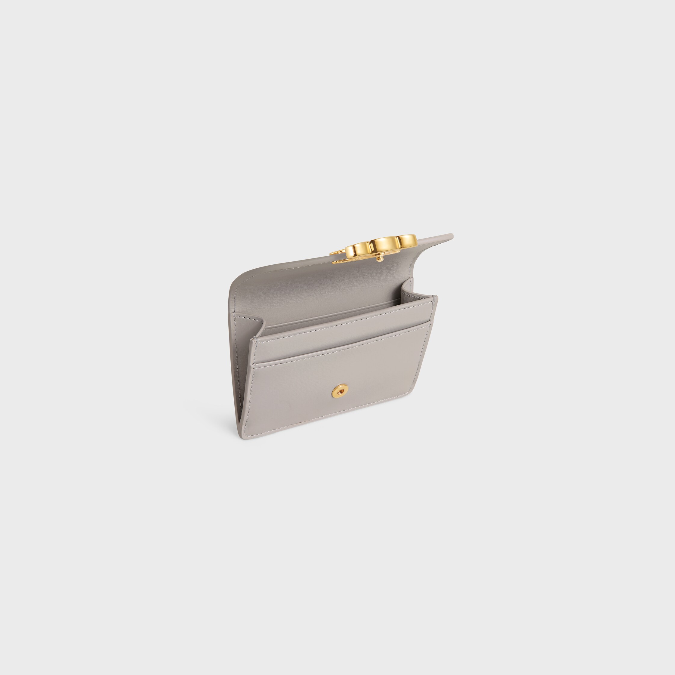 CELINE トリオンフフラップ付きカードホルダー シャイニーカーフスキン トリオンフフラップ付きカードホルダー / シャイニーカーフスキン