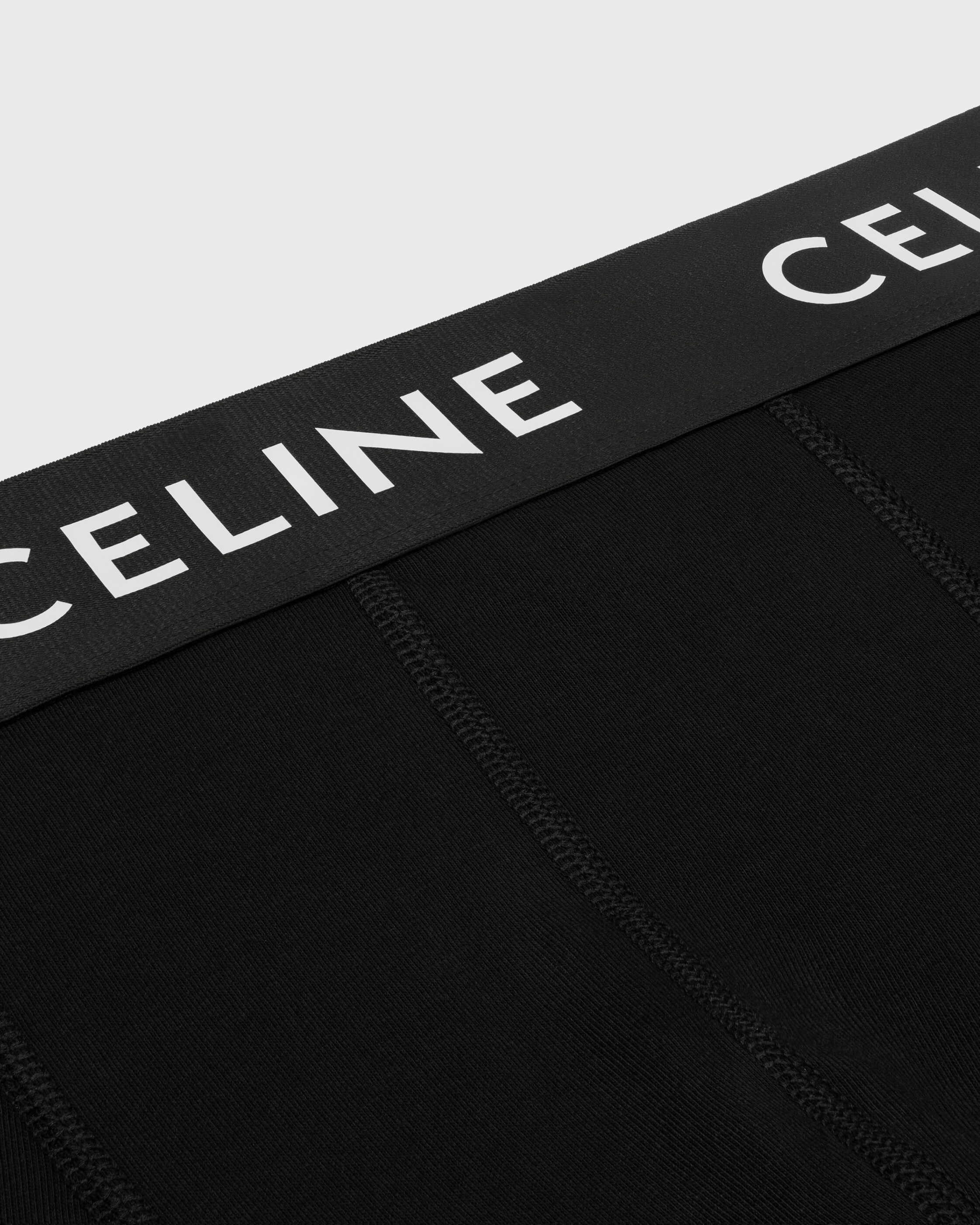 CELINE BOXERS IN COTTON JERSEY - BLACK | CELINE