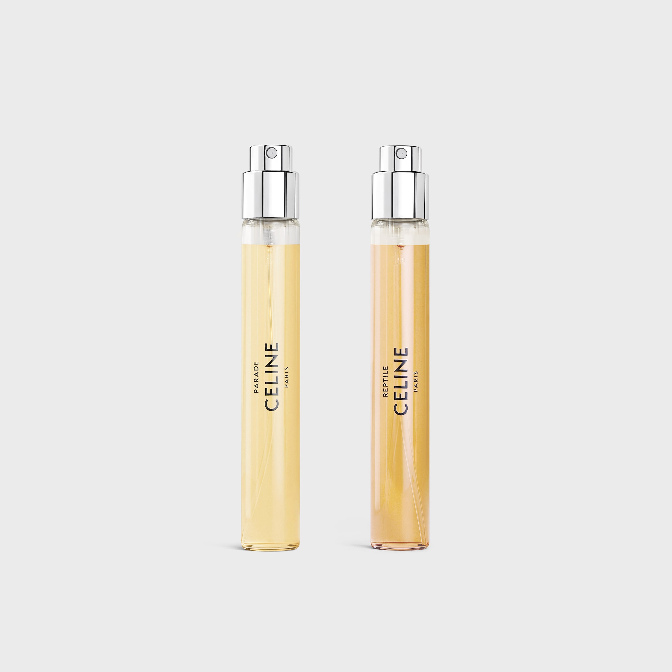 CELINE アトマイザー シルバー 香水 トラベルスプレー SILVER TRAVEL SPRAY AND REFILLSEAU DE PARFUM 2x15ML - Silver | CELINE