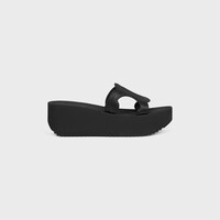 SUNNY WEDGE MULE IN Calfskin - Vegetal Tanning - BLACK -  - 1 | CELINE