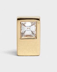 Puce d'Oreille Double Square Celine Sentimental en Or Jaune et Diamant - Or Jaune - JOAILLERIE - 1 | CELINE