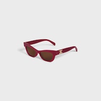 Triomphe 19 sunglasses in Acetate - MILKY BURGUNDY -  - 2 | CELINE