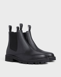 CELINE MARGARET BOTTINE CHELSEA EN CUIR DE TAUREAU BRILLANT - Noir -  - 2 | CELINE