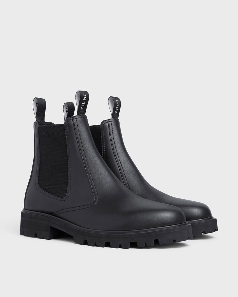 CELINE MARGARET CHELSEA BOOT in SHINY BULL - BLACK -  - 1 | CELINE