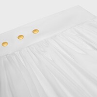 skirt IN COTTON POPLIN - WHITE -  - 2 | CELINE