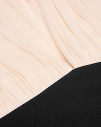 column dress IN silk crepe muslin - IVORY -  - 2 | CELINE