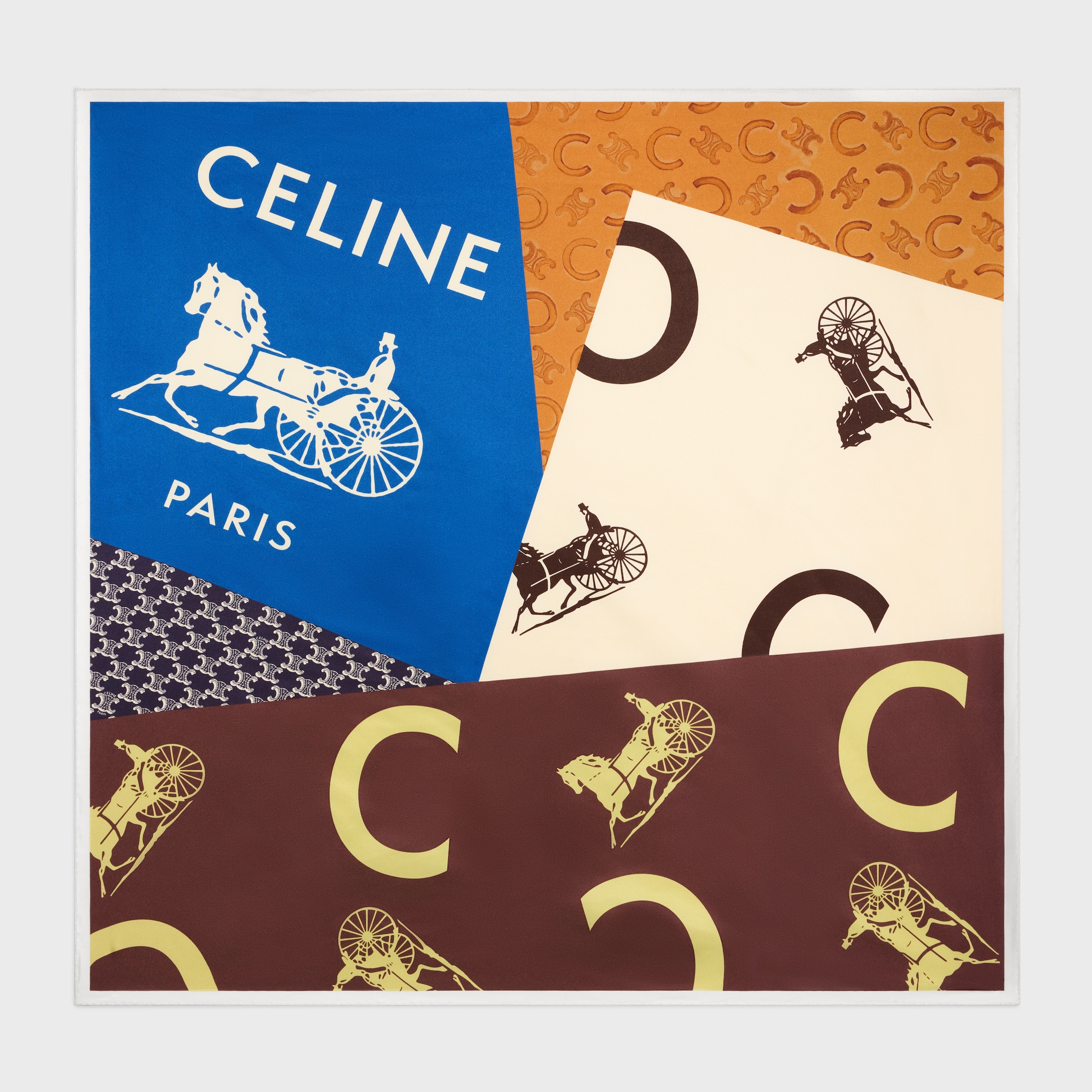 デザイナー シルクスカーフ、スクエア、ツイル｜セリーヌ | CELINE