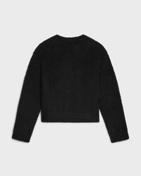 crewneck sweater IN brushed mohair - BLACK -  - 2 | CELINE