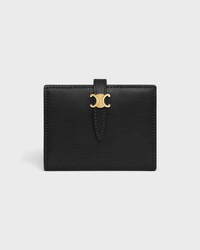 PORTE-CARTES TRIOMPHE PONTET Chèvre - Noir - NOUVEAUTÉS - 1 | CELINE