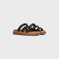 CELINE - TIPPI SLIDE AUS KALBSLEDER - SCHWARZ -  - 2 | CELINE