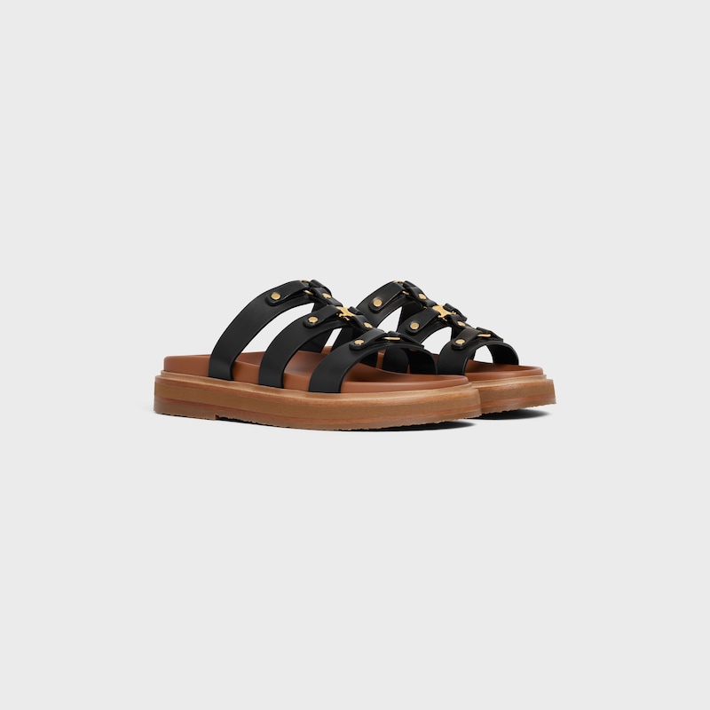 SLIDE TIPPI in CALFSKIN - BLACK -  - 1 | CELINE