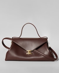 FLAIR BAG IN SHINY CALFSKIN - CHESTNUT - SHOULDER BAGS - 1 | CELINE