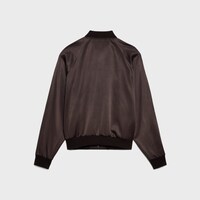 teddy jacket IN viscose satin - NOYER -  - 2 | CELINE