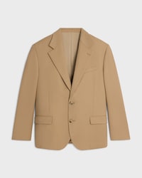 tailored jacket IN stretch wool gabardine - CAMEL -  - 1 | CELINE