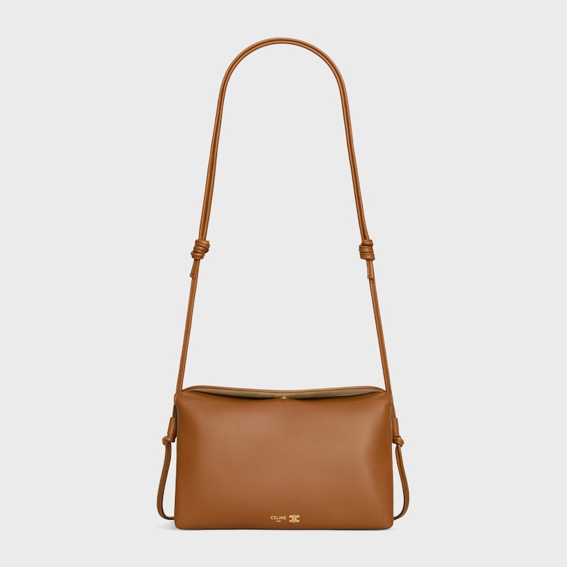 TRIO FLAP IN Smooth Lambskin - SOFT TAN - MINI BAGS - 1 | CELINE