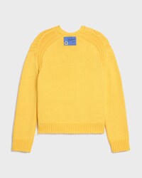 crewneck sweater IN cotton - LIGHT YELLOW -  - 2 | CELINE