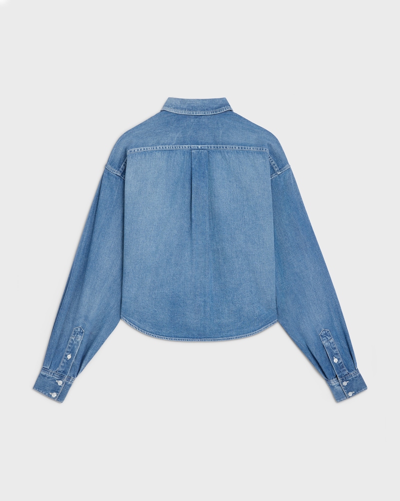 shirt IN COTTON DENIM - INDIGO WHISPER -  - 1 | CELINE