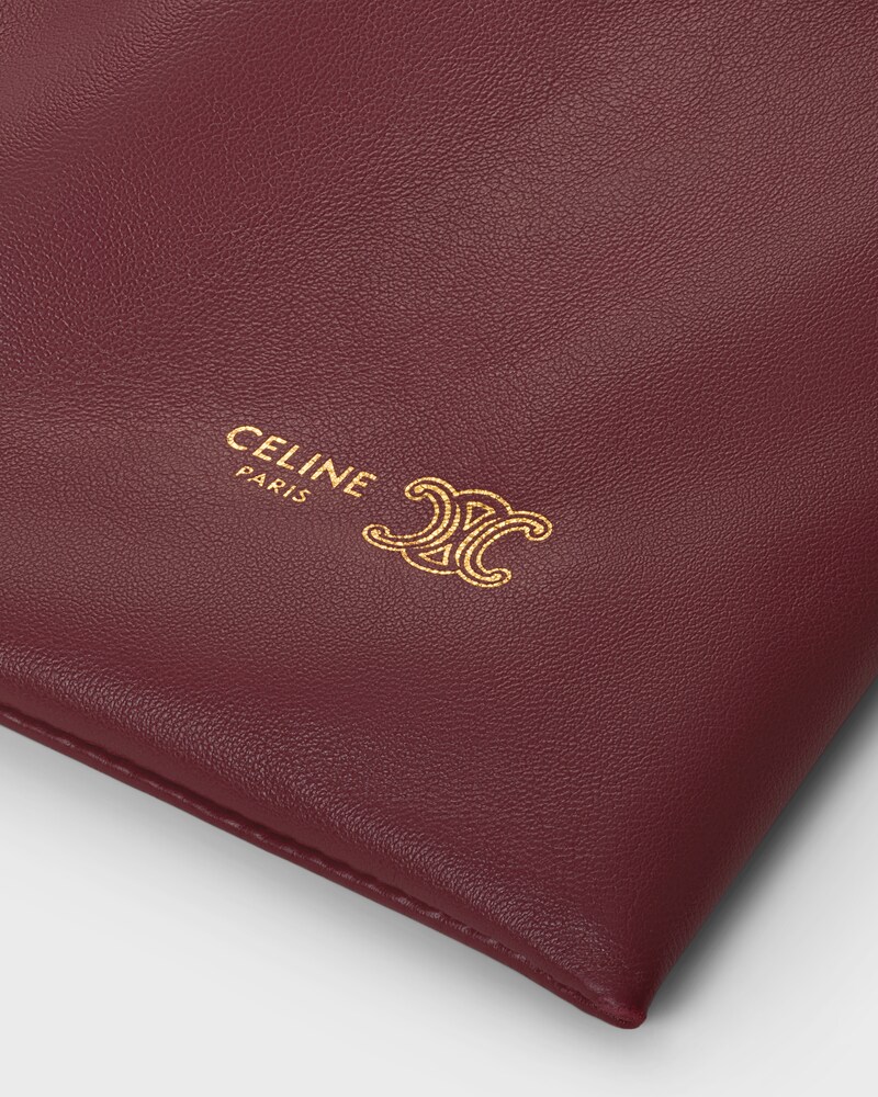 SMALL CRYSTAL POUCH IN LAMBSKIN - SYRAH - EVENING - 1 | CELINE