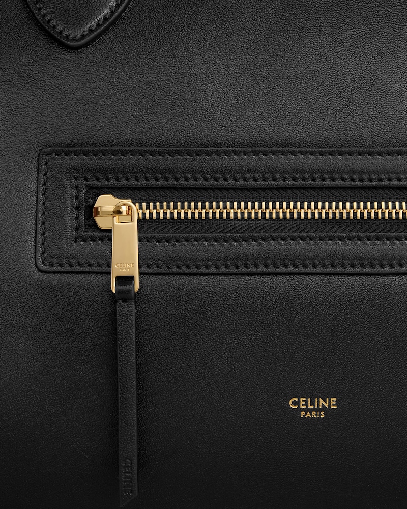 GROSSE LUGGAGE AUS GESCHMEIDIGEM, GLÄNZENDEM LAMMLEDER - SCHWARZ - LUGGAGE - 1 | CELINE