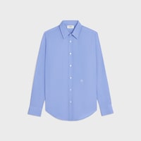 CLASSIC SHIRT IN cotton poplin - BLEU -  - 1 | CELINE