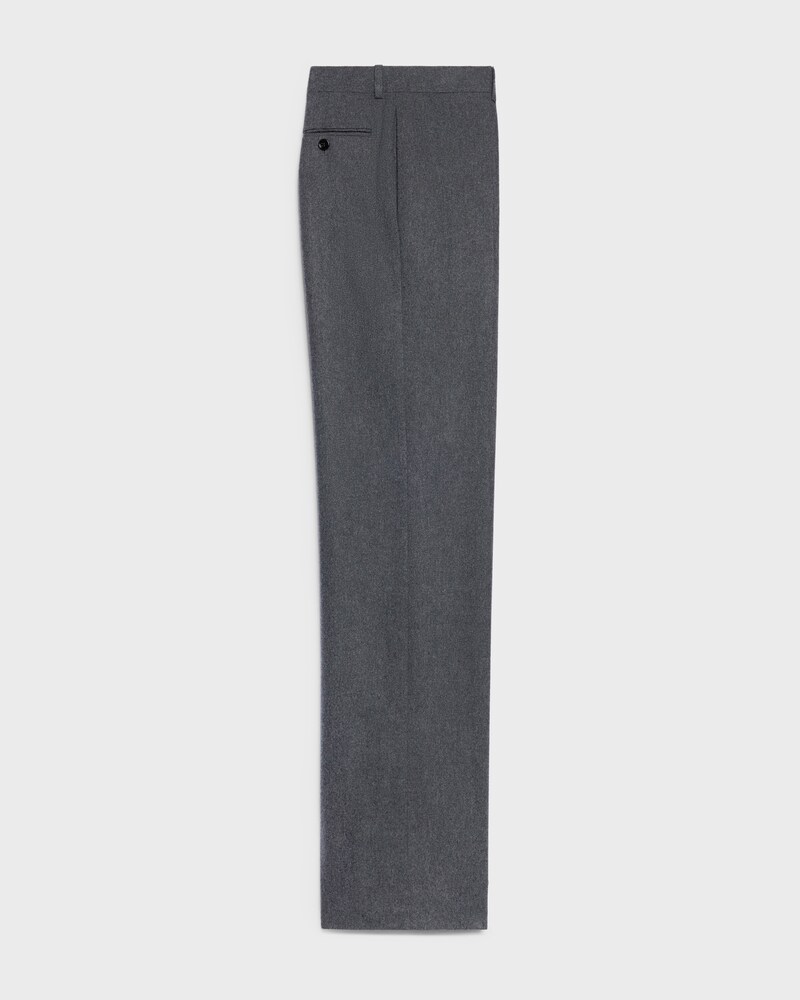 trousers IN CASHMERE FLANNEL - GRIS ANGLAIS -  - 1 | CELINE