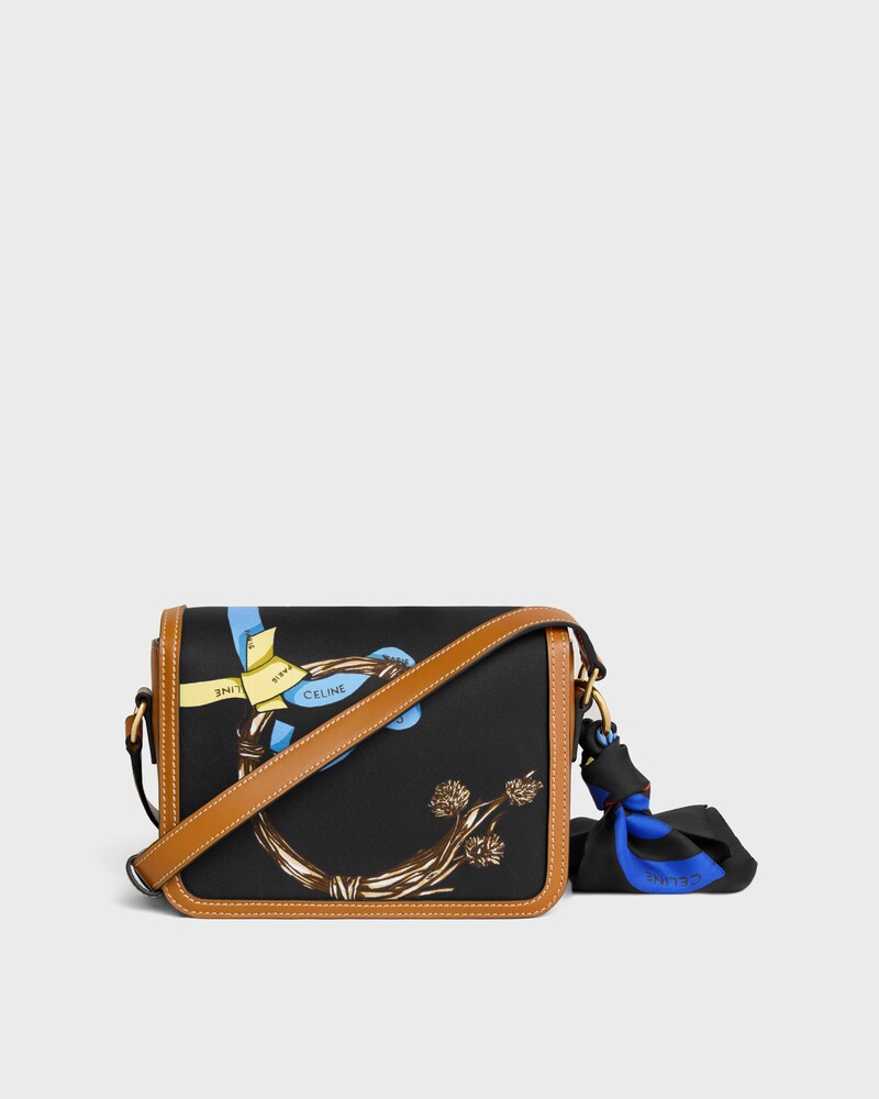 TEEN TRIOMPHE IN SILK AND NATURAL CALFSKIN - MULTICOLOR - TRIOMPHE - 1 | CELINE