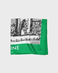 ARC BANDANA 55 - GREEN/WHITE/BLACK -  - 2 | CELINE