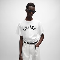 t-shirt IN cotton jersey - OPTIC WHITE/BLACK -  - 2 | CELINE