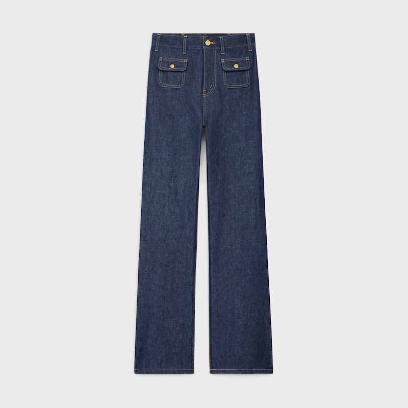 jane jeans in denim raw wash - RAW WASH -  - 1 | CELINE