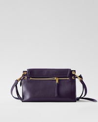SOFT TRIOMPHE LITTLE WEDGE IN SUPPLE SHINY LAMBSKIN - PLUM - SOFT TRIOMPHE - 2 | CELINE