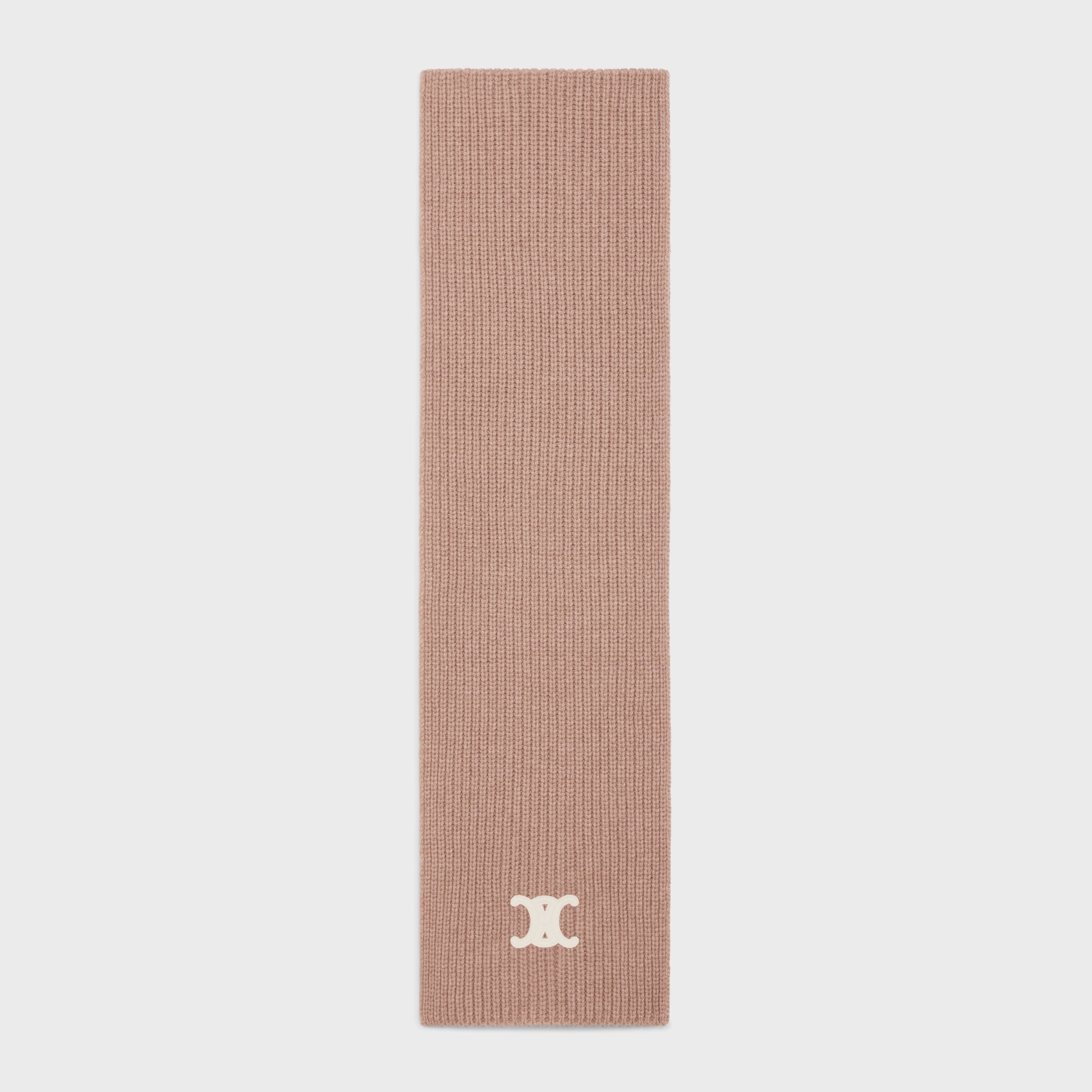 triomphe scarf in seamless cashmere - NUTMEG | CELINE