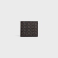 Bi-fold Wallet IN Triomphe Canvas - Black - TRIOMPHE CANVAS COLLECTION - 1 | CELINE