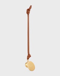 MAISON CELINE MEDALLION CHARM IN SMOOTH LAMBSKIN AND METAL - TAN - ACCESSORIES - 2 | CELINE