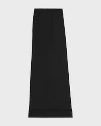 docks trousers IN wool gabardine - BLACK -  - 2 | CELINE