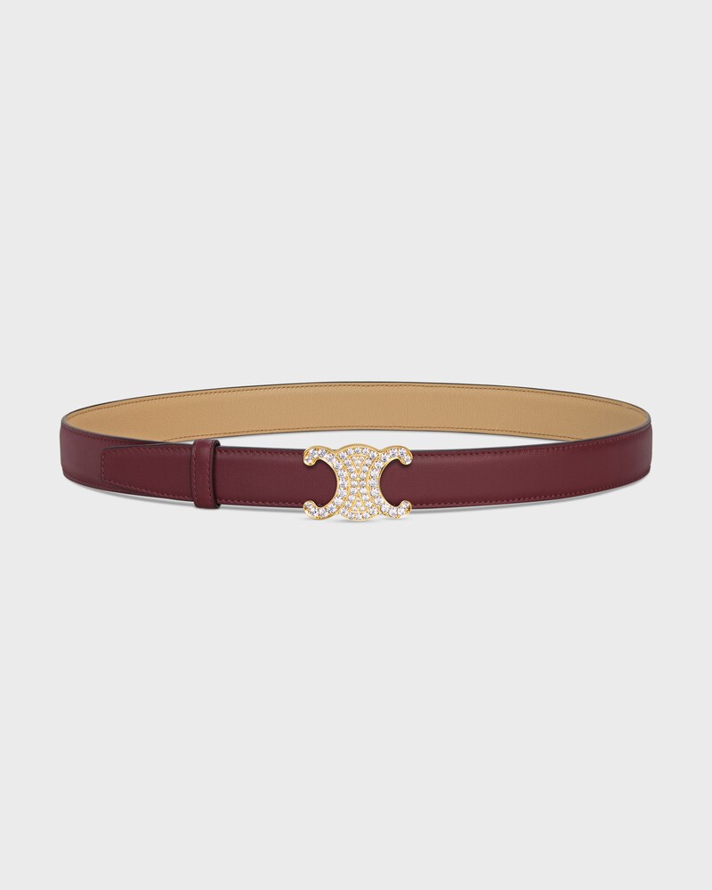 Reversible Strap 25MM IN Smooth and Grained Calfskin -  -  - 1 | CELINE
