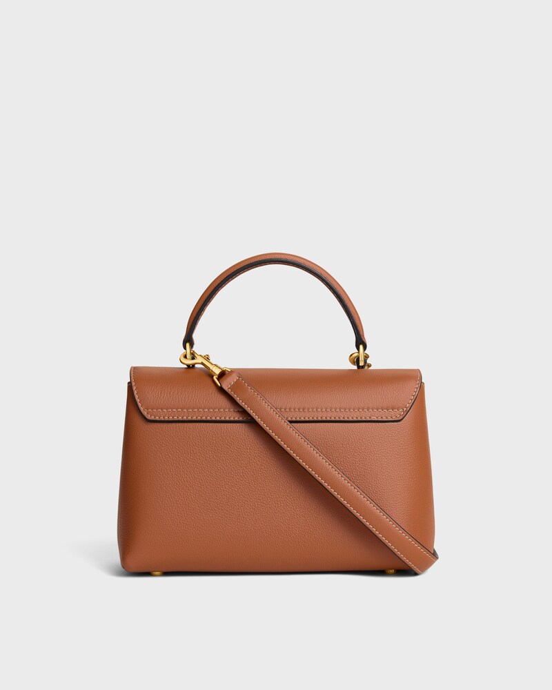 BOLSO TEEN NINO DE PIEL DE BECERRO FLEXIBLE CON TEXTURA GRANULADA - TOSTADO - NINO - 1 | CELINE