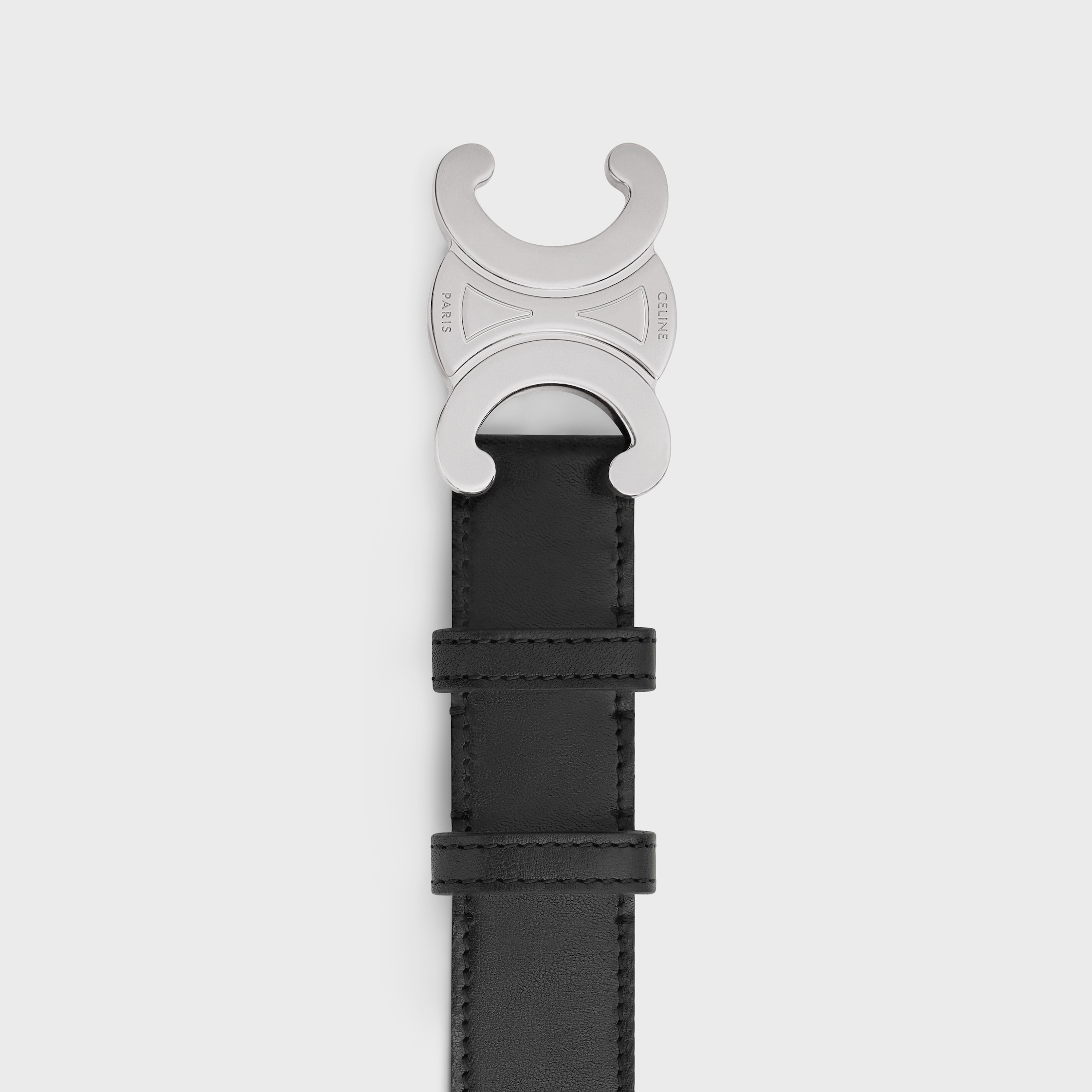 トリオンフ ベルト 30mm / ヴィンテージカーフスキン - ブラック | CELINE
