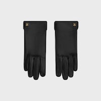 gloves IN leather - BLACK -  - 1 | CELINE