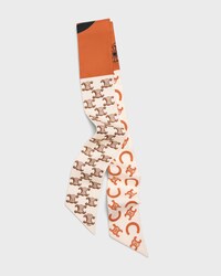 ribbon IN SILK TWILL - MANDARINE/VANILLA -  - 1 | CELINE