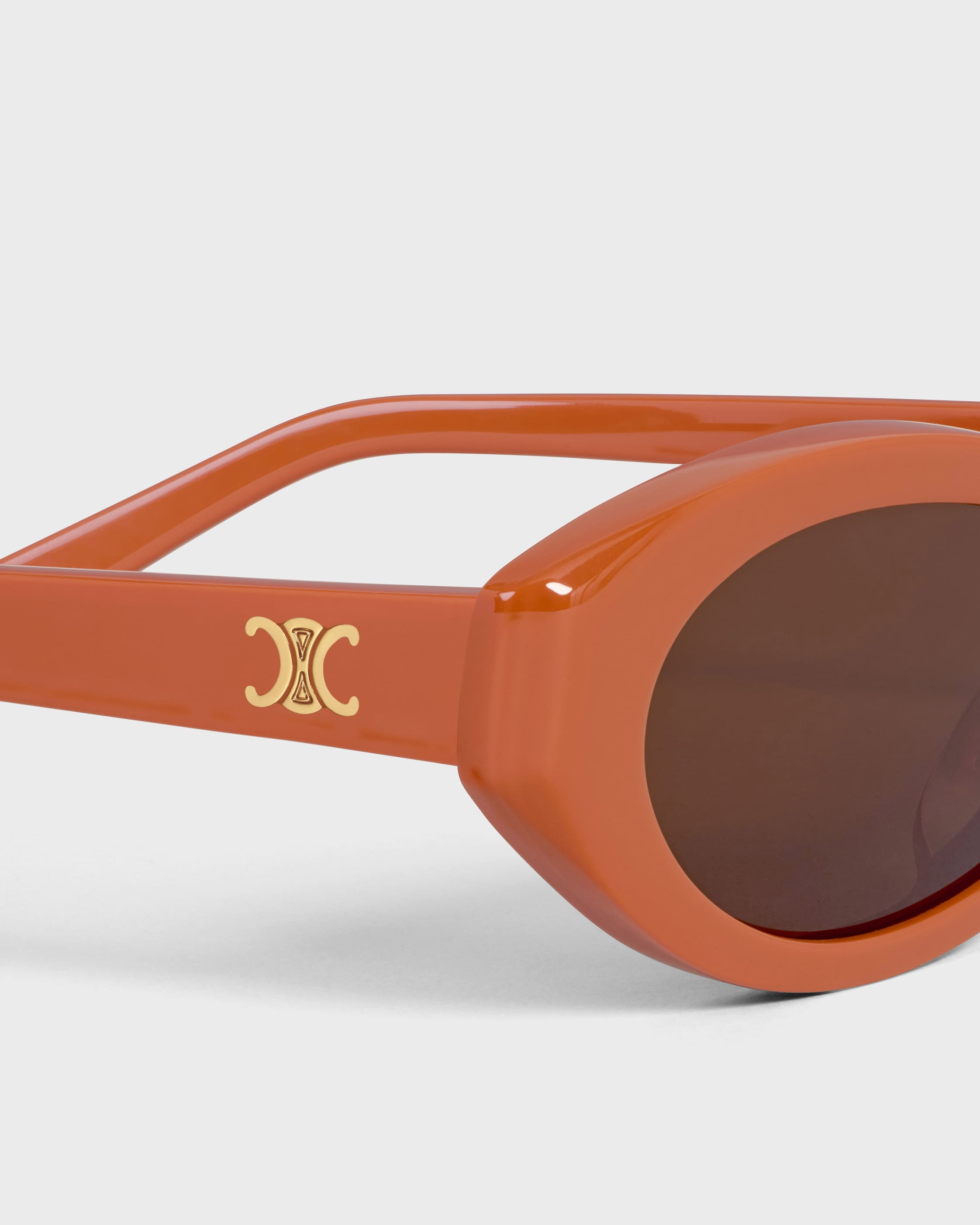 Triomphe Mini 02 sunglasses in Acetate - TERRACOTTA | CELINE
