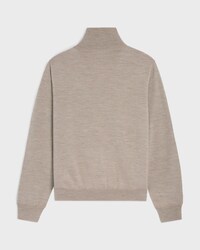 Triomphe trucker sweater in wool - LIGHT TAUPE -  - 2 | CELINE