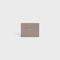 COMPACT WALLET WITH COIN TRIOMPHE IN Shiny calfskin - PEBBLE - GIFT FINDER - 2 | CELINE