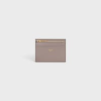 COMPACT WALLET WITH COIN TRIOMPHE IN Shiny calfskin - PEBBLE - GIFT FINDER - 2 | CELINE