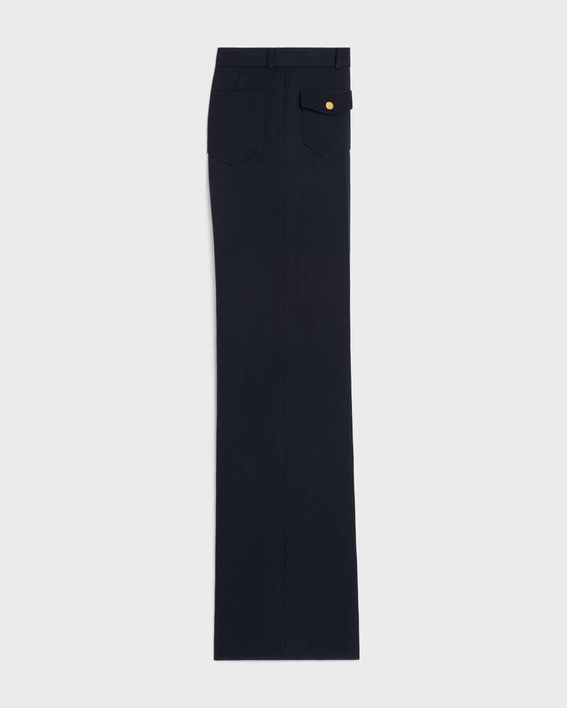 pantalon DIAGONAL WOOL - Marine -  - 1 | CELINE