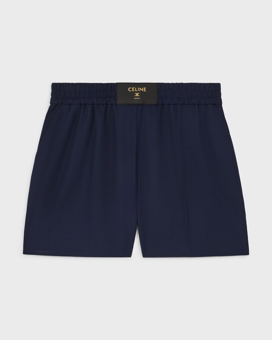 shorts IN wool twill - INK | CELINE